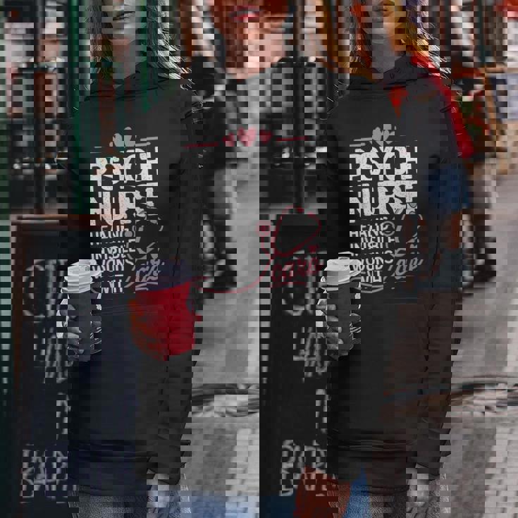 Psych Nurse Mental Health Psychiatric Nursing Appreciation レディースパーカー 面白い贈り物