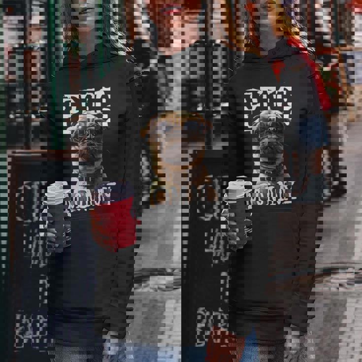 Pug Mommyパグ・マミー パグ・マム 犬のママ 母の日 パグ・ママ レディースパーカー 面白い贈り物