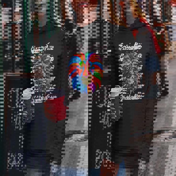 Rainbow Lion かっこいい おしゃれ ロゴ レディースパーカー 面白い贈り物