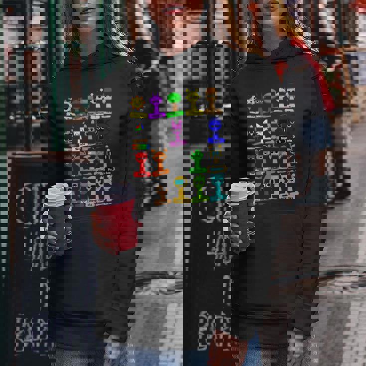 Sprunki All Here With Names For Boys And Girls Birthday レディースパーカー 面白い贈り物