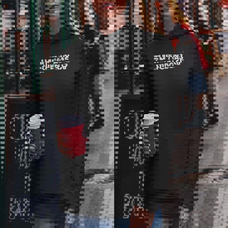 Trump Always Chickens Out Taco レディースパーカー 面白い贈り物