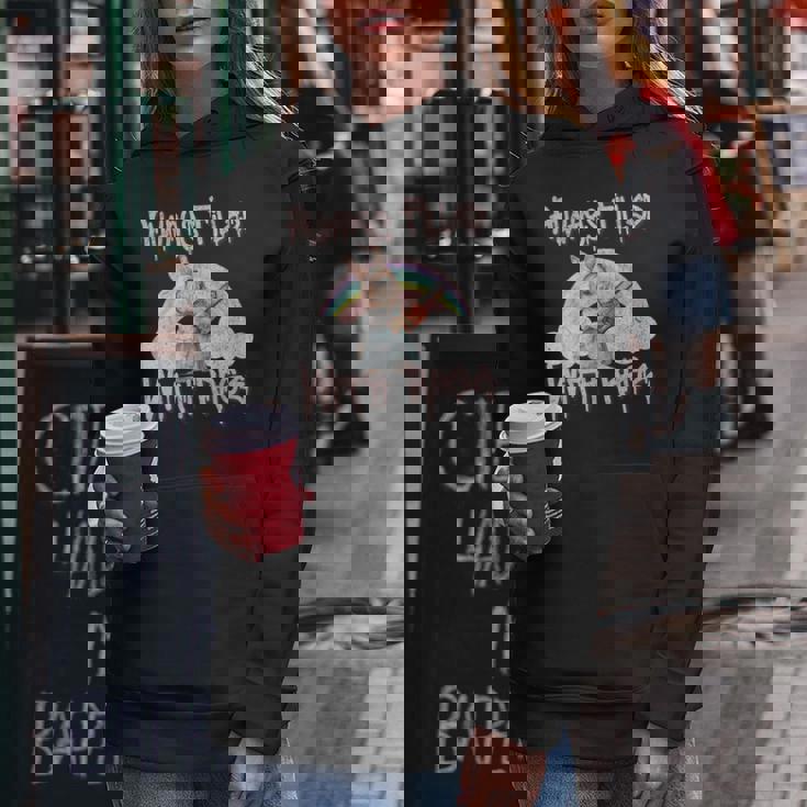 Vintage Chainsaw Bunny Rage Horror Movie Graphic レディースパーカー 面白い贈り物