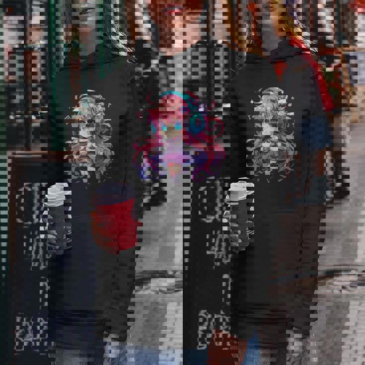 かわいい ちびアニメ 女の子 アニメ グッズ かわいい 日本の漫画ファン レディースパーカー 面白い贈り物