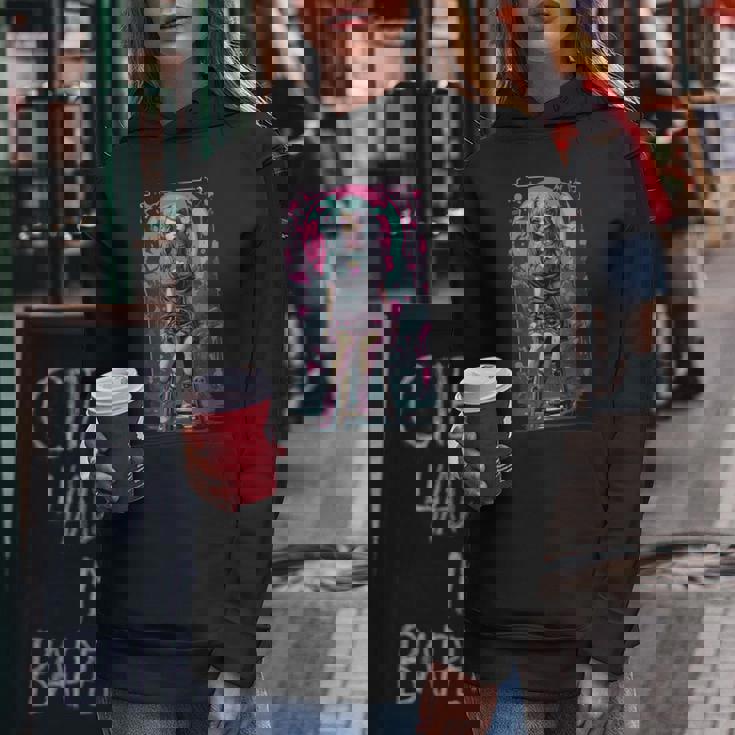 オカルト ゴシック E-Girl ゴスガール 美的 アニメ デザイン レディースパーカー 面白い贈り物