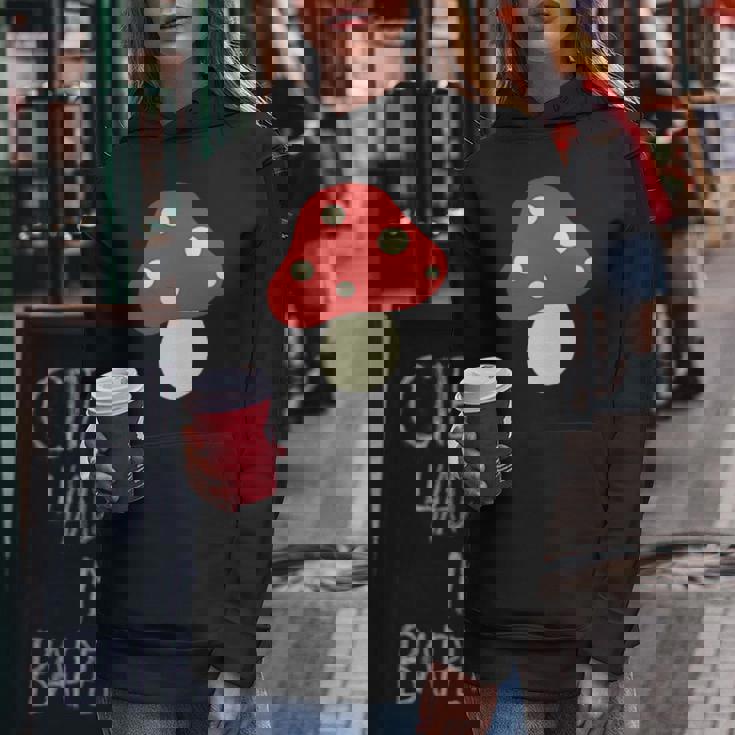 シンプルでキュートなキノコのグラフィック Cute Mushroom レディースパーカー 面白い贈り物