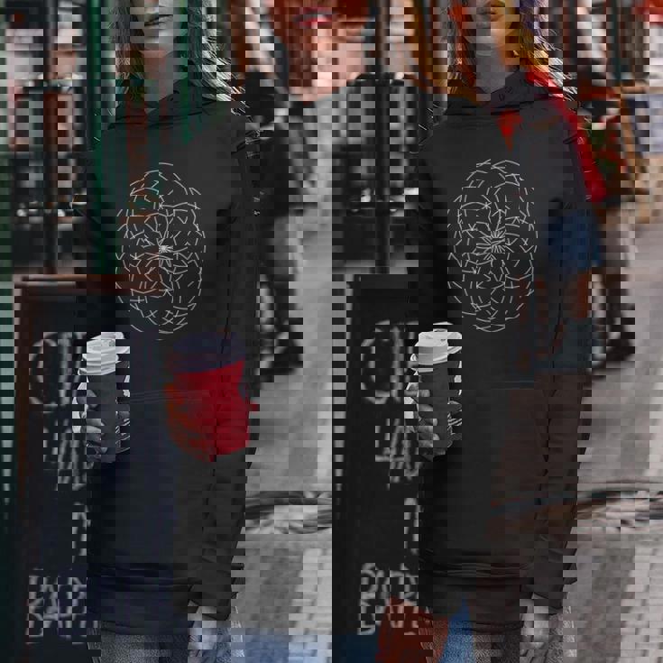 チューブトーラス 生命の花 神聖な幾何学模様 模様 形 レディースパーカー 面白い贈り物