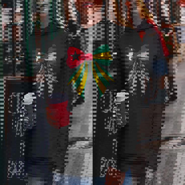 トーゴ トーゴ語 プライド コケット リボン 旗 女の子 ママ レディースパーカー 面白い贈り物