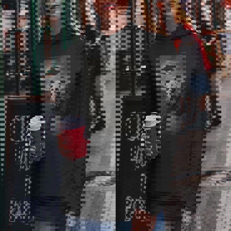 パンダ セルフィー エイリアン Ufo 面白い 男の子 男性 女性 キッズ レディースパーカー 面白い贈り物