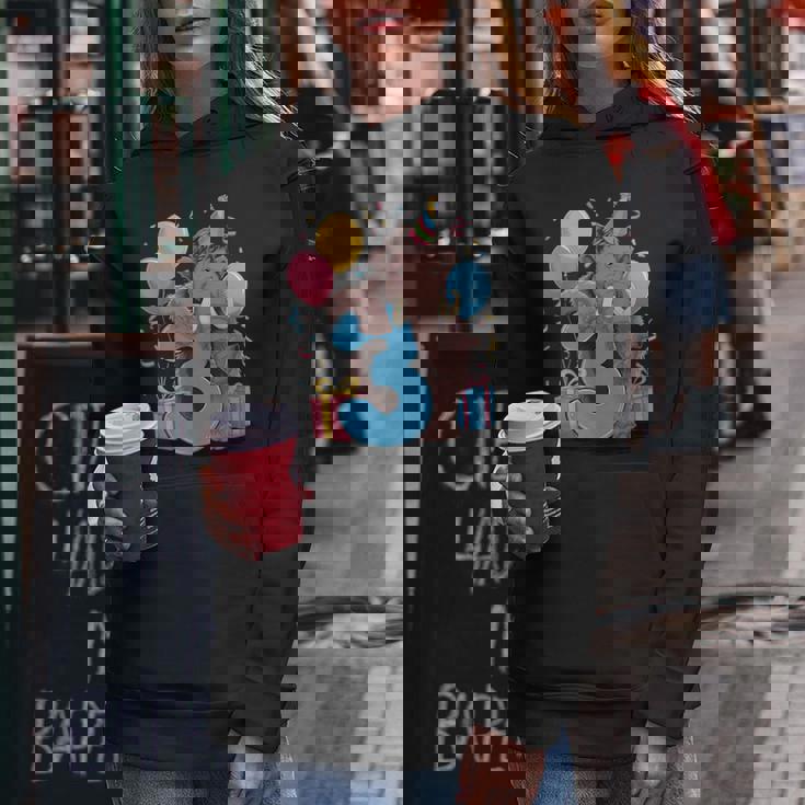 マンモス 3歳の誕生日 男の子 女の子 3歳 3歳 マンモス レディースパーカー 面白い贈り物