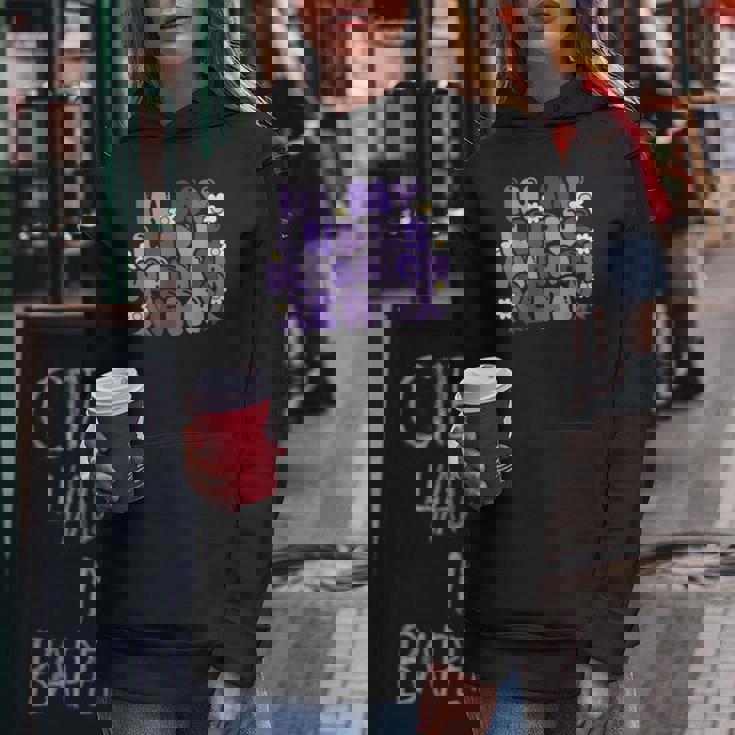 ループス・アウェアネス Lupus Warrior Era Wear Purple Ribbon Groovy レディースパーカー 面白い贈り物