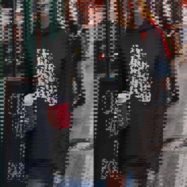 レトロ Groovy Im Jenda Doing Jenda Things おもしろ 母の日 レディースパーカー 面白い贈り物