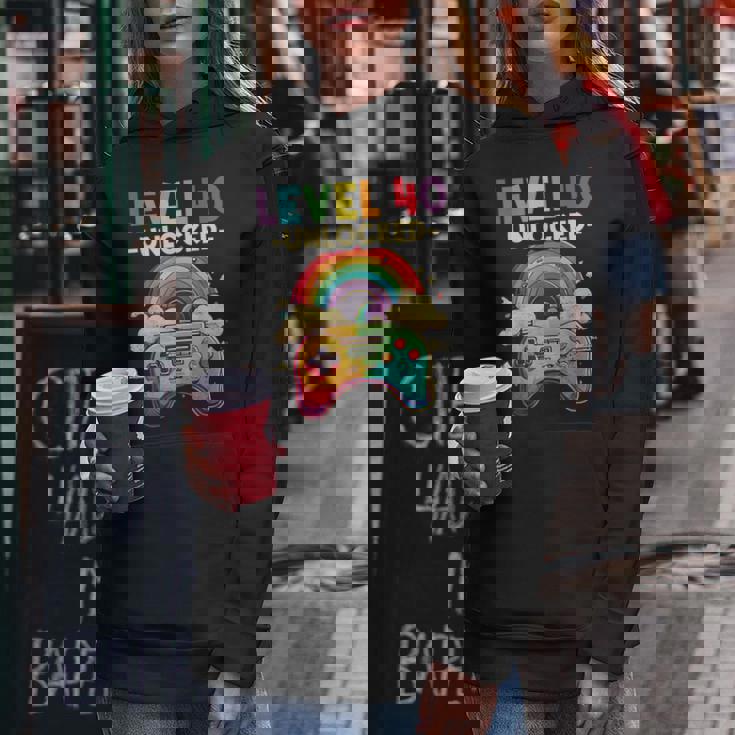 レベル 40歳 男性 女性 ゲーム 40代 40歳 誕生日 レディースパーカー 面白い贈り物