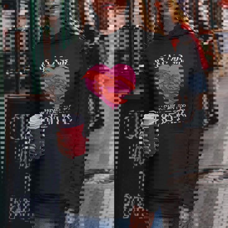 ロブスターが大好きな女の子です。ザリガニ ロブスター レディースパーカー 面白い贈り物