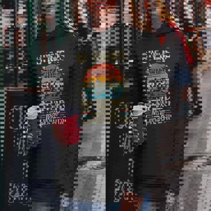 ヴィンテージ 1942 81 歳男性女性面白い誕生日アパレル レディースパーカー 面白い贈り物