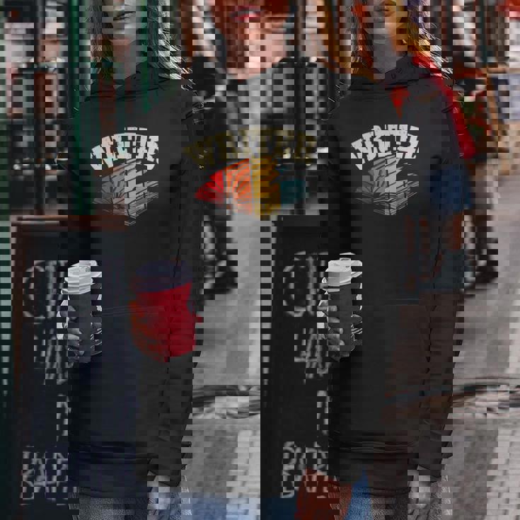 作家 アート 男性 女性 小説 執筆 小説家 作家 レディースパーカー 面白い贈り物