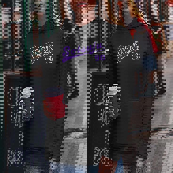 卒寿祝い 野球 野球好き 野球ユニフォーム風otsuju 文字 父 母 男性 女性 90歳 誕生日 レディースパーカー 面白い贈り物