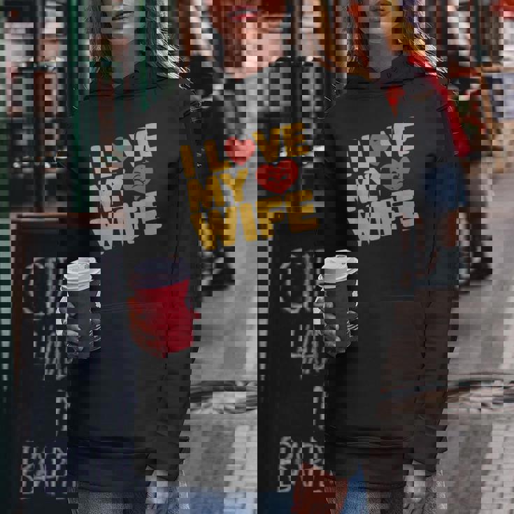 夫 妻 引用 I Love My Wifeays For Lover Husband レディースパーカー 面白い贈り物