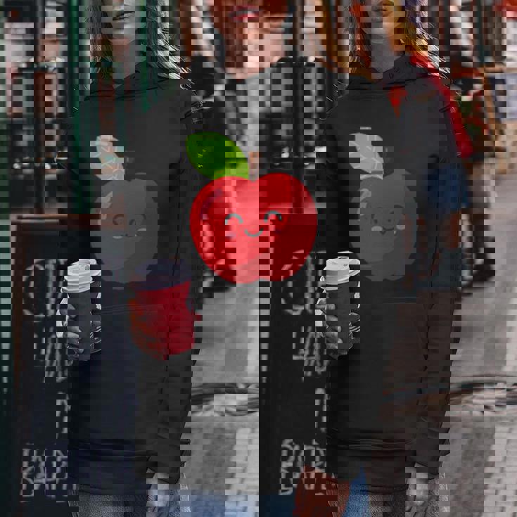 子供、女性、男性向けのミニマルな甘いリンゴ レディースパーカー 面白い贈り物