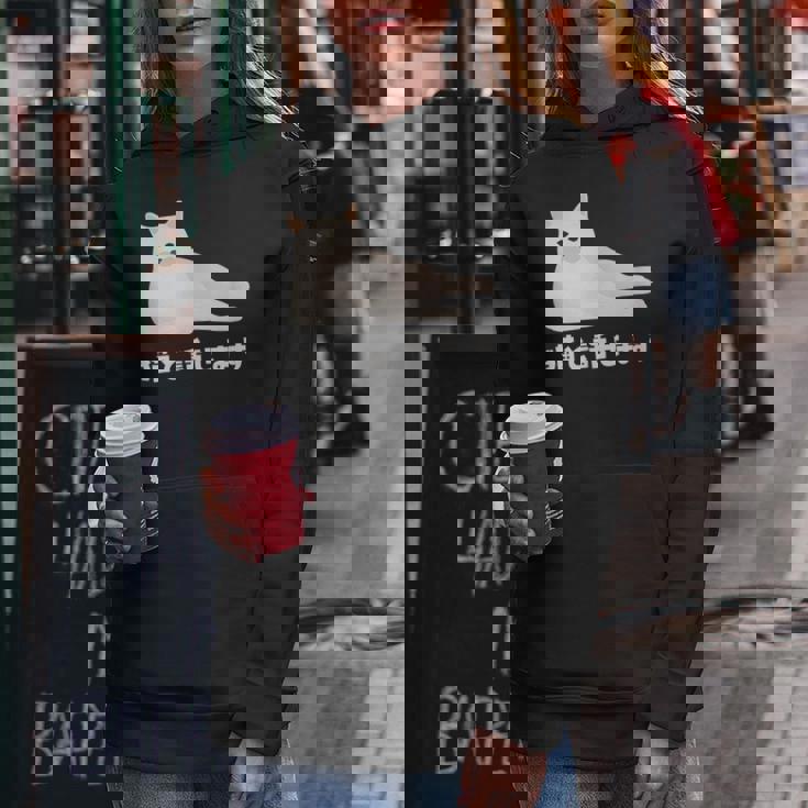 猫と話せます 白猫 しろねこ ネコ おもしろ 面白い かわいい 猫飼い 猫好き 男性 女性 レディースパーカー 面白い贈り物