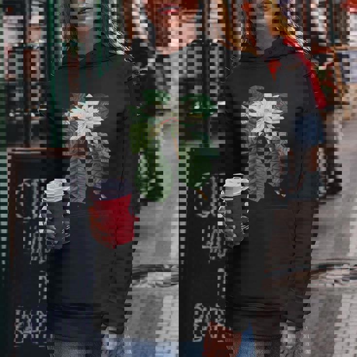 白モクレン花 ボタニカルアート レディースパーカー 面白い贈り物