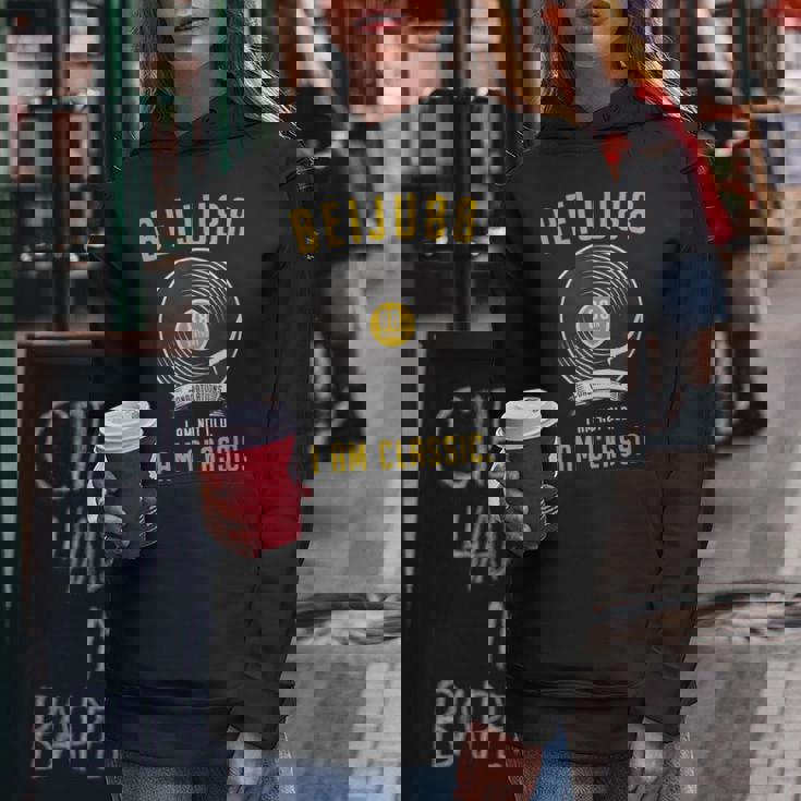 米寿祝い レトロ 音楽好き レコード好き 父 男性 女性 88歳お祝い I'm Not Old I'm Classic レディースパーカー 面白い贈り物