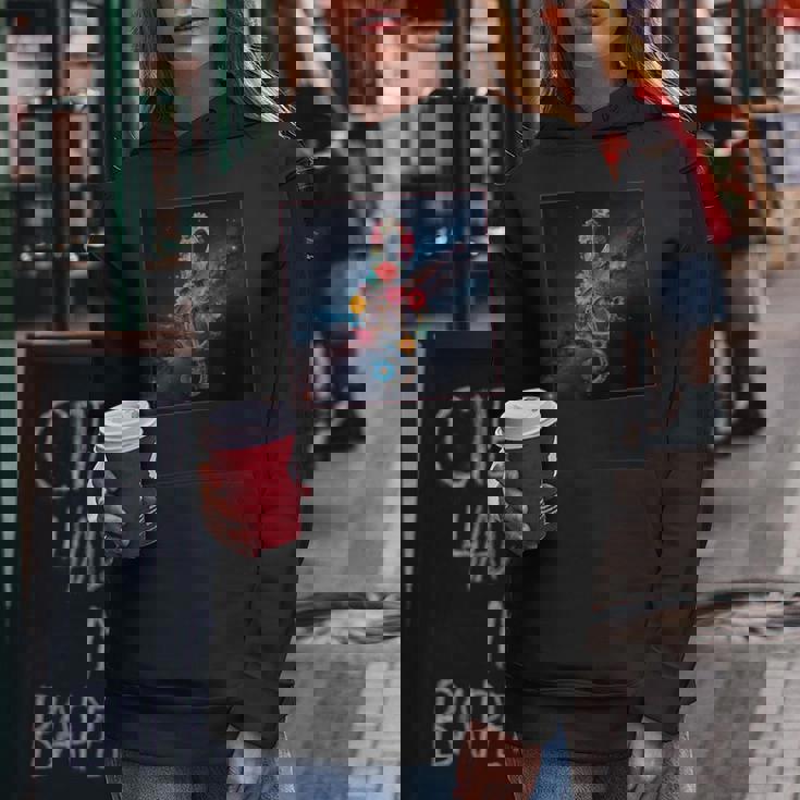 花 高音記号 銀河 宇宙 天の川 レディースパーカー 面白い贈り物