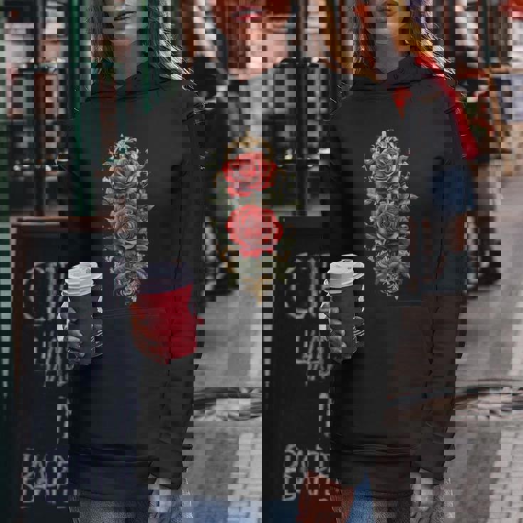 赤いバラ 花 ボタニスト 庭の花 赤いバラ レディースパーカー 面白い贈り物