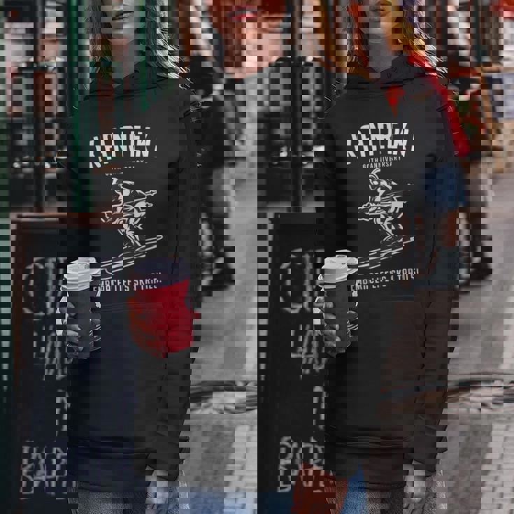 還暦祝い スキー好き 雪好き 父 母 男性 女性 60歳お祝い Embrace Life'ski Trails レディースパーカー 面白い贈り物