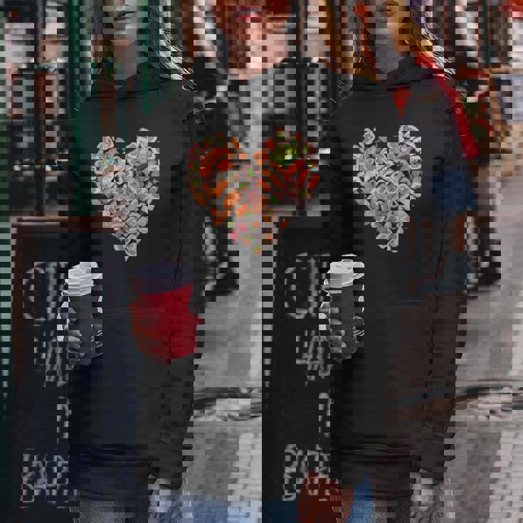 面白い寿司デザイン 子供 男性 女性 I ハート 寿司 食通 レディースパーカー 面白い贈り物