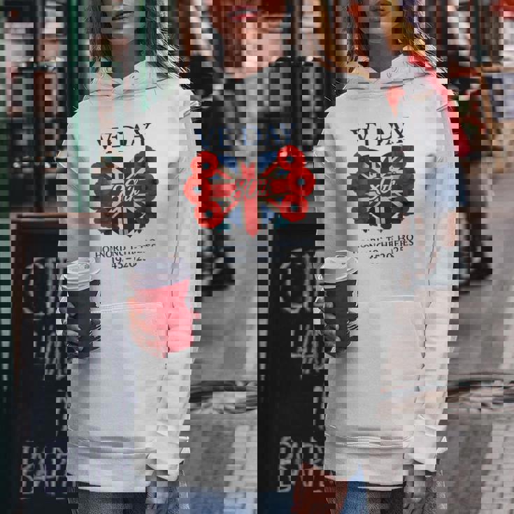 Bandera Del Díae 80 Aniversario 2025 E Day 80-E Day 2025 Cuello Sudadera con capucha para mujer Regalos divertidos