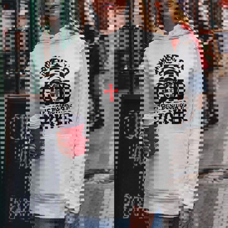 Connect To God The Password Is Prayer Jesus Christian Faith。 レディースパーカー 面白い贈り物