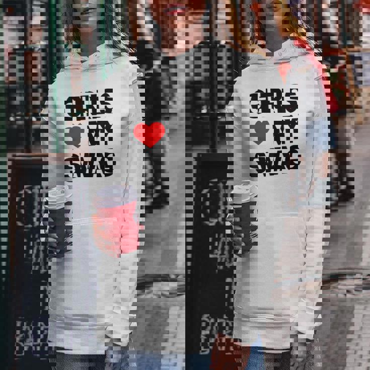 Girls Love Mywagaying Girls Love Mywagの引用 レディースパーカー 面白い贈り物