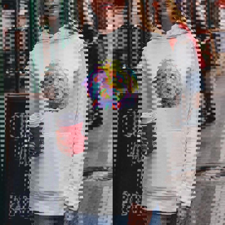 Goldendoodle ギフト ラブラドゥードル Cockapoo Mom カラフル ポップアート レディースパーカー 面白い贈り物