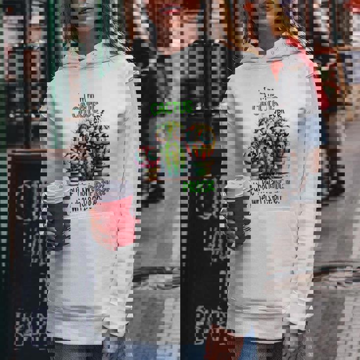 I'm No Cactus Expert But Know A Prick When Iee One レディースパーカー 面白い贈り物