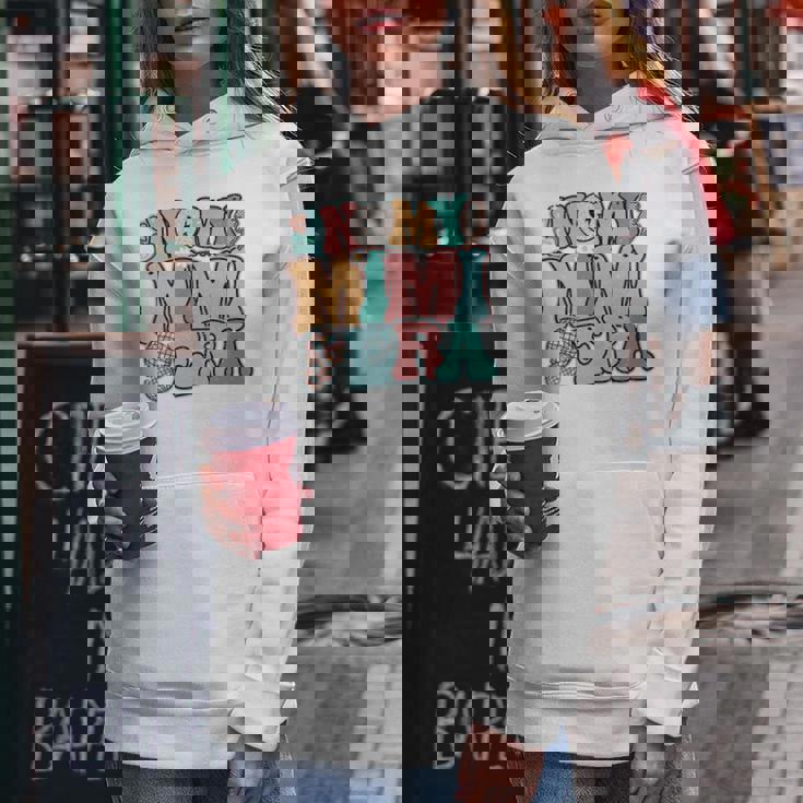 In My Mimi Era Groovy Leopardmile Face New Grandma Grandma 長袖tシャツ レディースパーカー 面白い贈り物