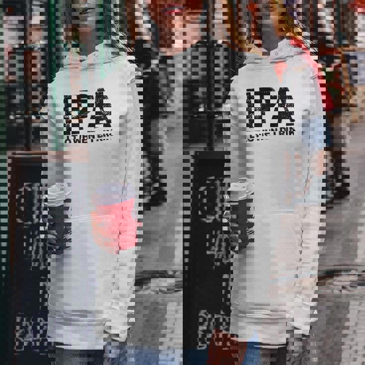 Ipa Lot When I Drink Beer Drinking レディースパーカー 面白い贈り物