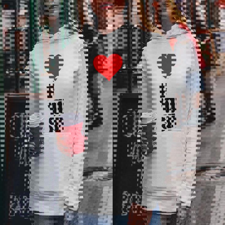 I Love Heart Red If Youay For アパレル レディースパーカー 面白い贈り物