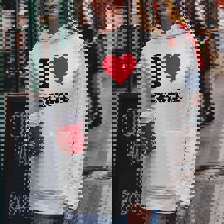 I Love Roma レディースパーカー 面白い贈り物