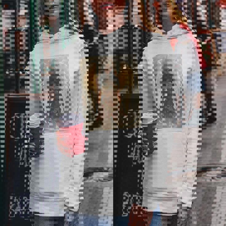 Pinup Girl 男性用 セクシーエンジェルガール 2 バックプリント レディースパーカー 面白い贈り物