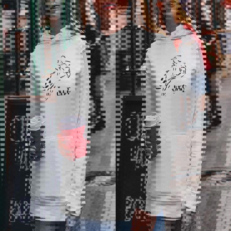 Showjumping Equestrian Horse Riding レディースパーカー 面白い贈り物