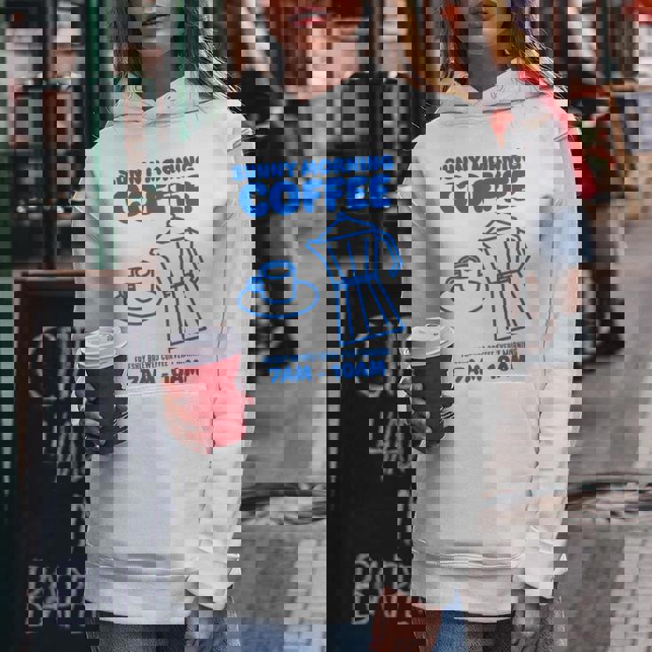 Sunny Morning Coffee Xundayun Delicious Coffee バックプリント レディースパーカー 面白い贈り物