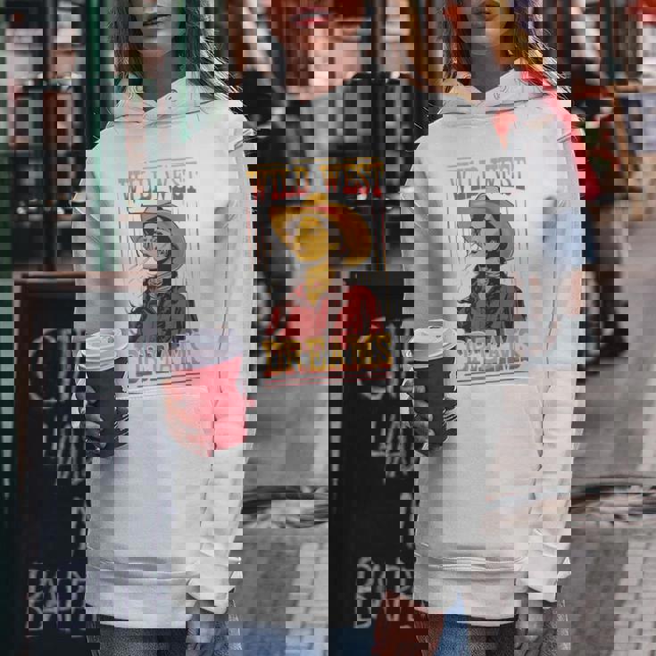 Wild West Dreams Country Western Cowgirl Rodeo グラフィック レディースパーカー 面白い贈り物