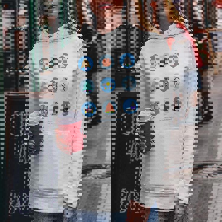 「Twin Bee」9 Circles レディースパーカー 面白い贈り物