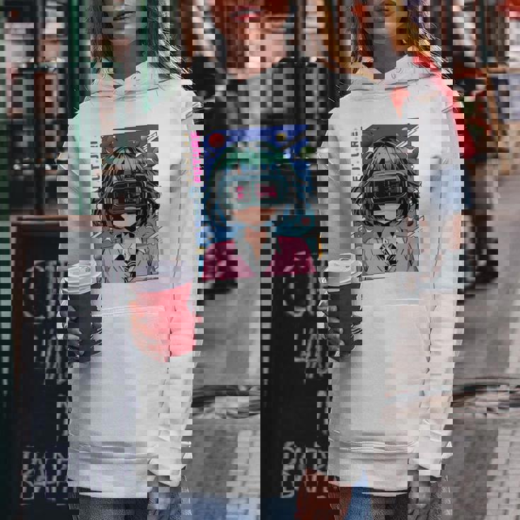 かわいいアニメの女の子 長袖tシャツ レディースパーカー 面白い贈り物