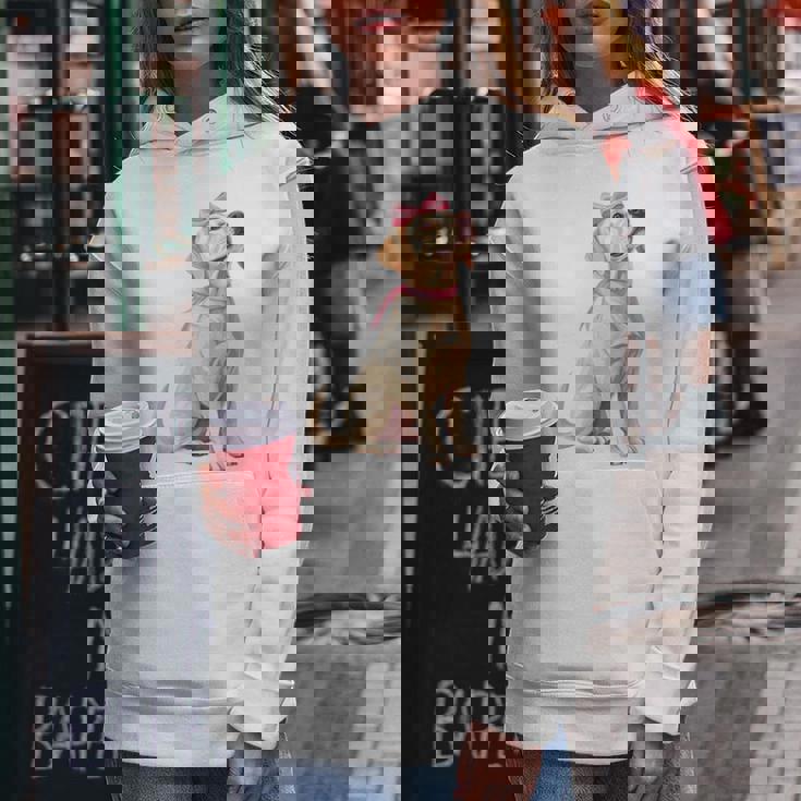 コケットボウ ラブラドールレトリバー 犬 ラボ ママ ピンクリボン 女の子 レディースパーカー 面白い贈り物