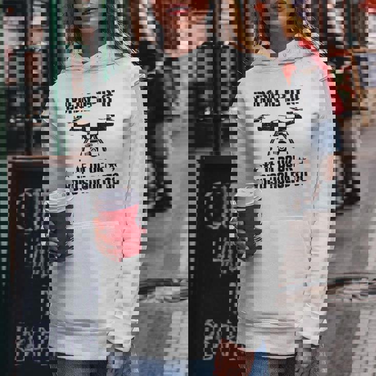 ドローン パイロット If I Duck Youhould Too ドローン フライングドローン Rc レディースパーカー 面白い贈り物