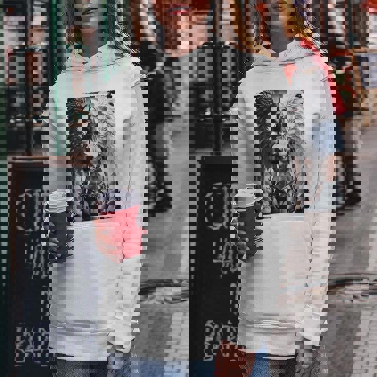 ピンナップガールtシャツ セクシーな天使の悪魔の女の子 B&W バックプリント レディースパーカー 面白い贈り物