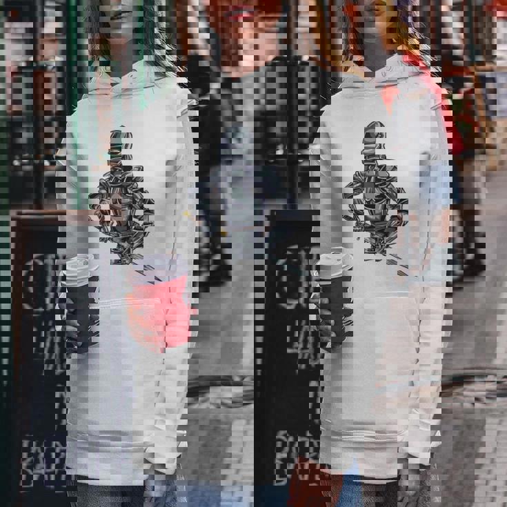 中世の兵士 騎士 戦士 ギフト 男性 女性 子供 男の子 レディースパーカー 面白い贈り物