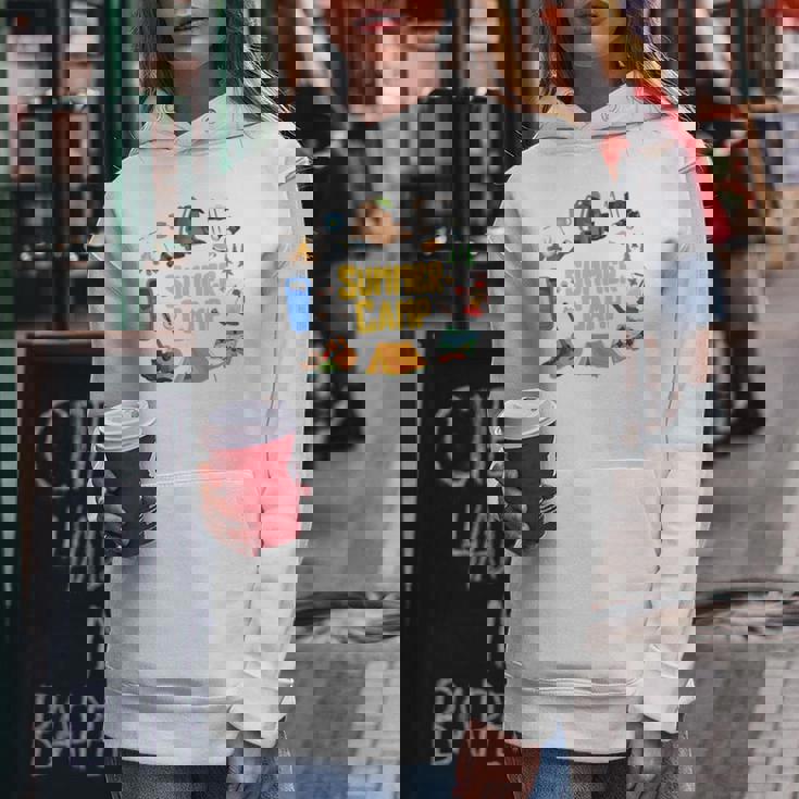 夏のキャンプ旅行 キャンパー キッズ 女の子 男の子 お揃い 長袖tシャツ レディースパーカー 面白い贈り物