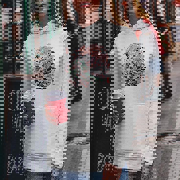 日本 浮世絵 京都 祇園甲部 五花街 桜 舞妓 着物 バックプリント レディースパーカー 面白い贈り物